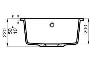 Мойка для кухни Milacio Navarra 78 Cuarzo MC.77051 чёрный матовый